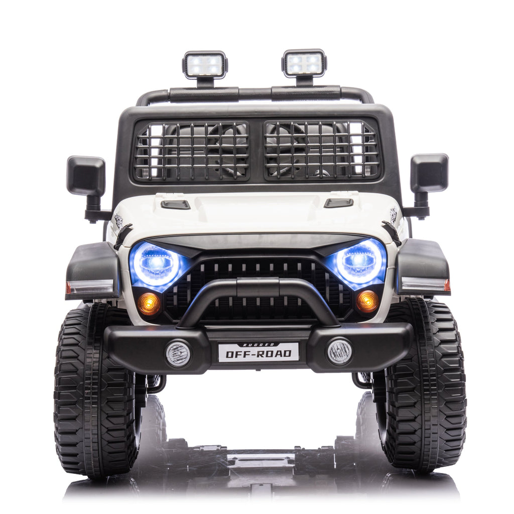 2026 Rugged Jeep Style 24V Kids Ride On Car with Remote Control
