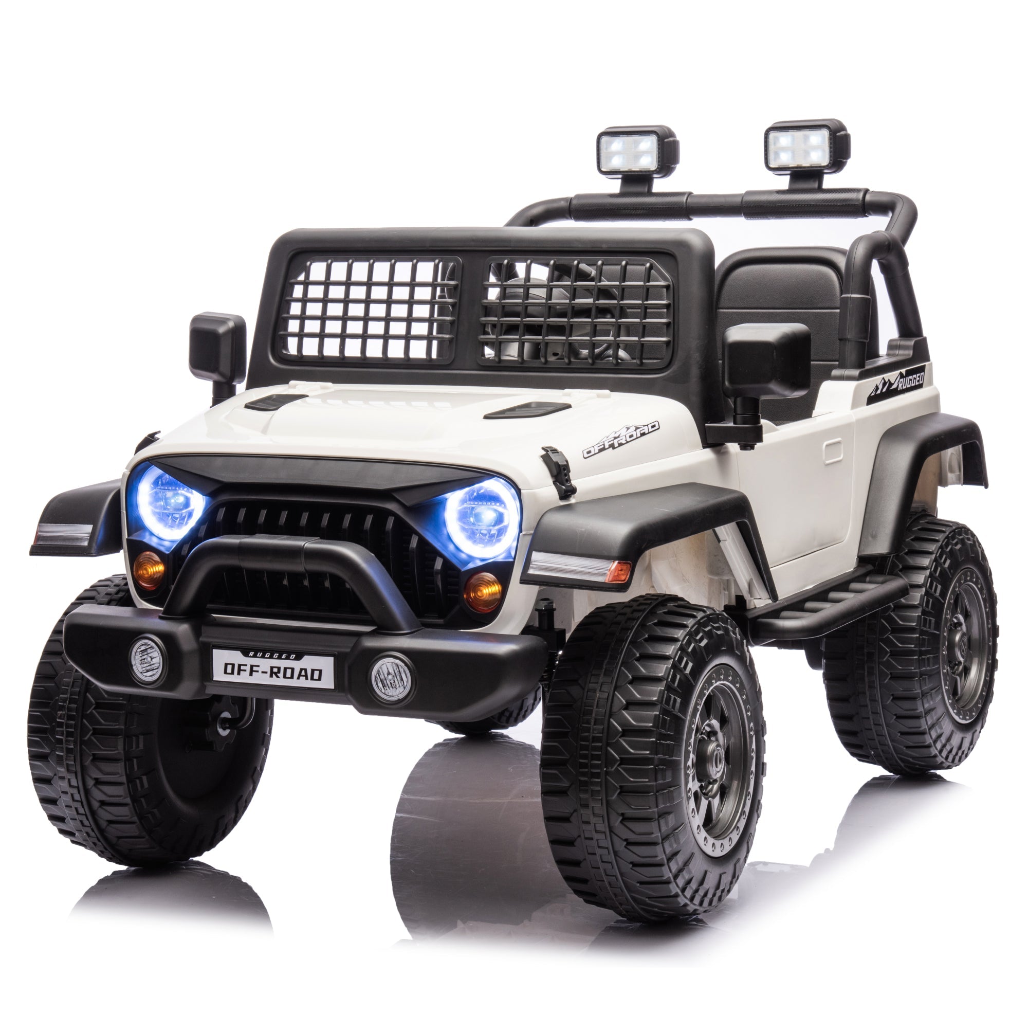 2026 Rugged Jeep Style 24V Kids Ride On Car with Remote Control