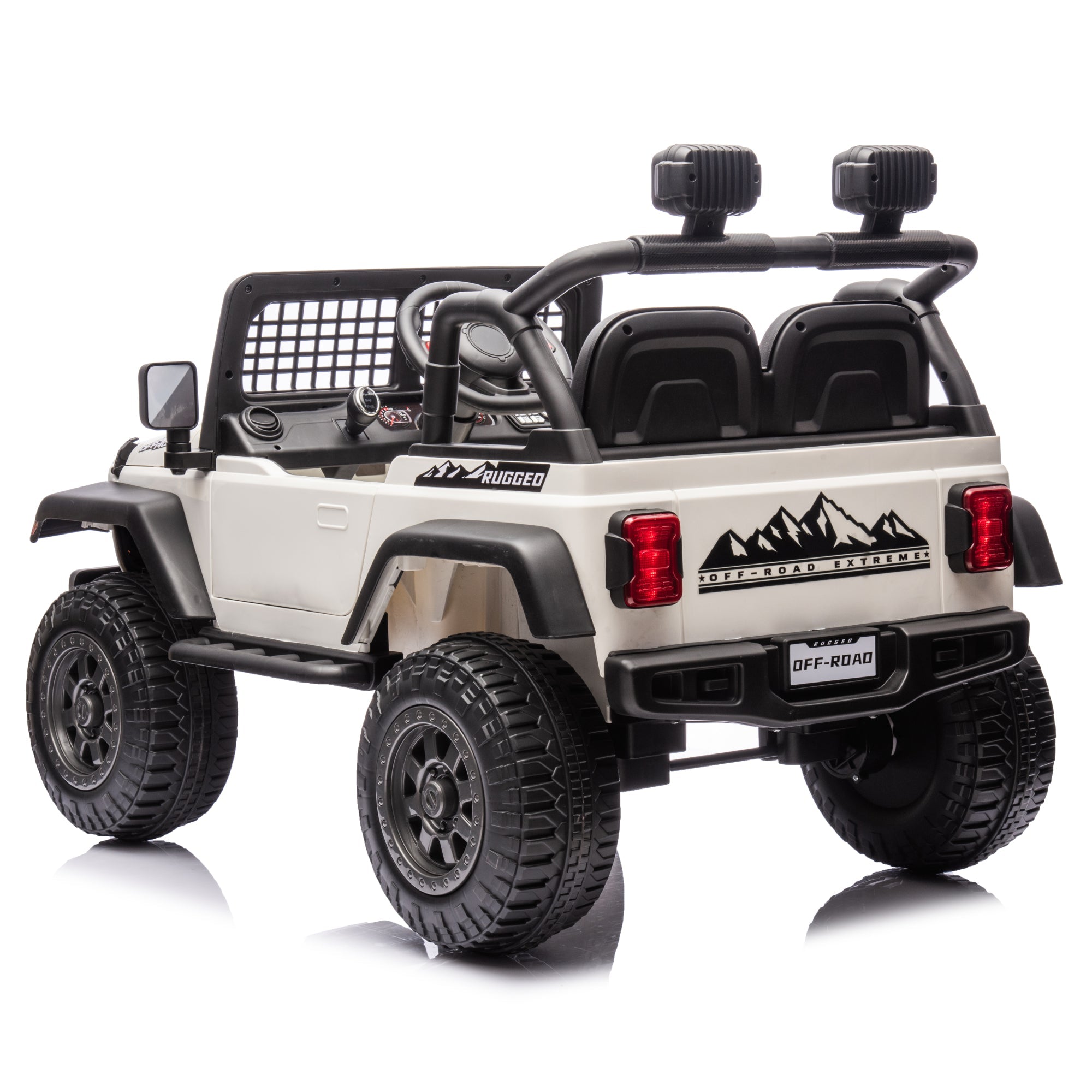 2026 Rugged Jeep Style 24V Kids Ride On Car with Remote Control