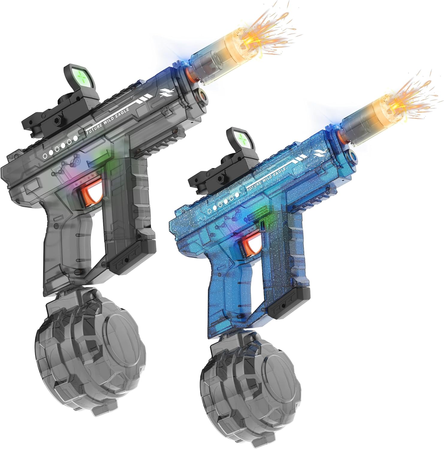 Electric Water Guns for Adults & Kids,Realistic Automatic Water Gun with 26-32 FT Long Range,800ml Large Water Tank,Splash-Resistant Design,Summer Outdoor Pool Beach Toy for Backyard Games(2 Pack)