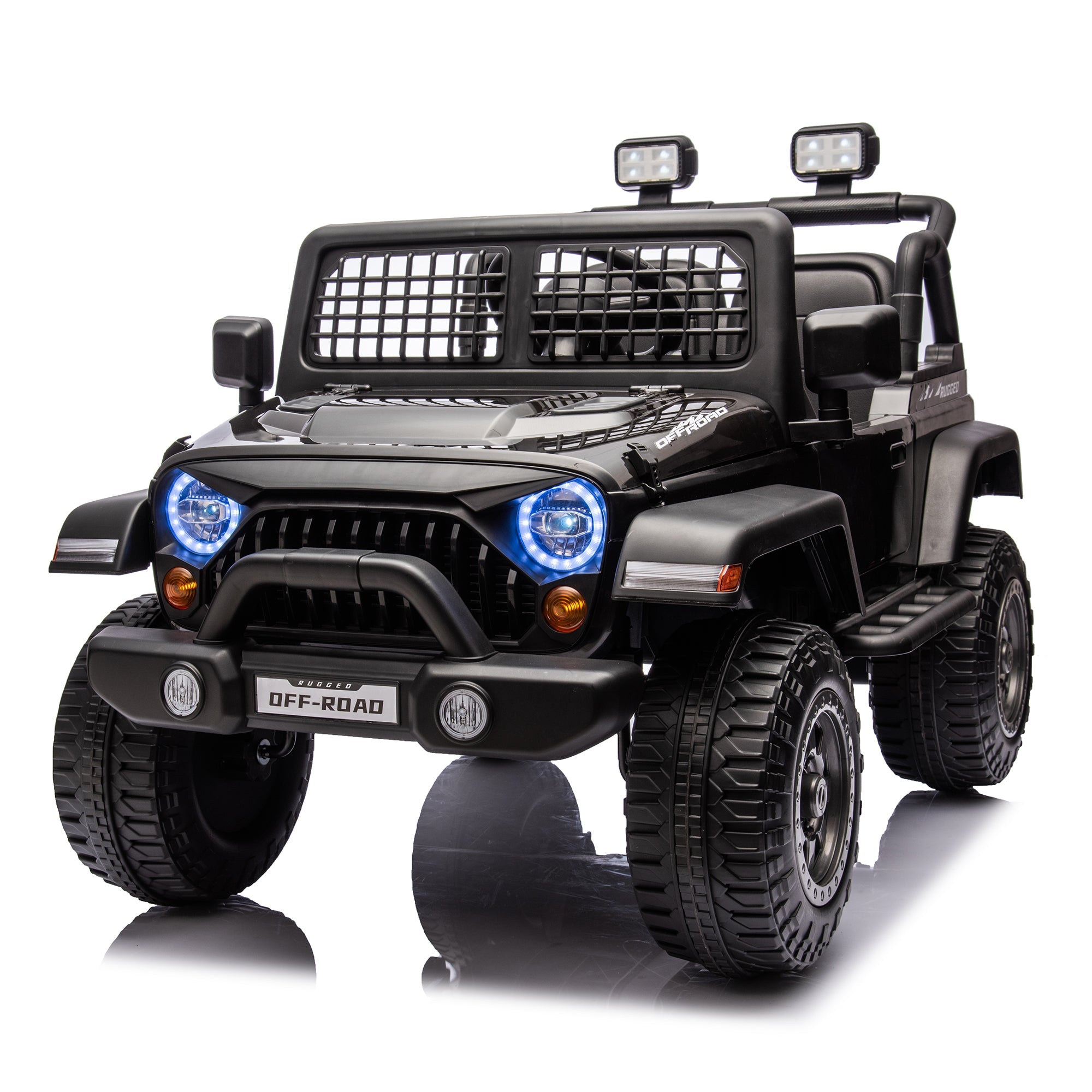 2026 Rugged Jeep Style 24V Kids Ride On Car with Remote Control