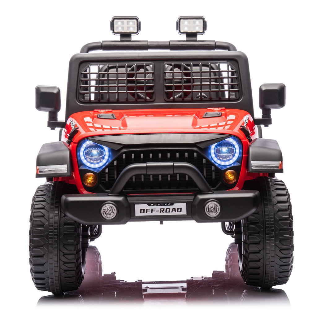 2026 Rugged Jeep Style 24V Kids Ride On Car with Remote Control