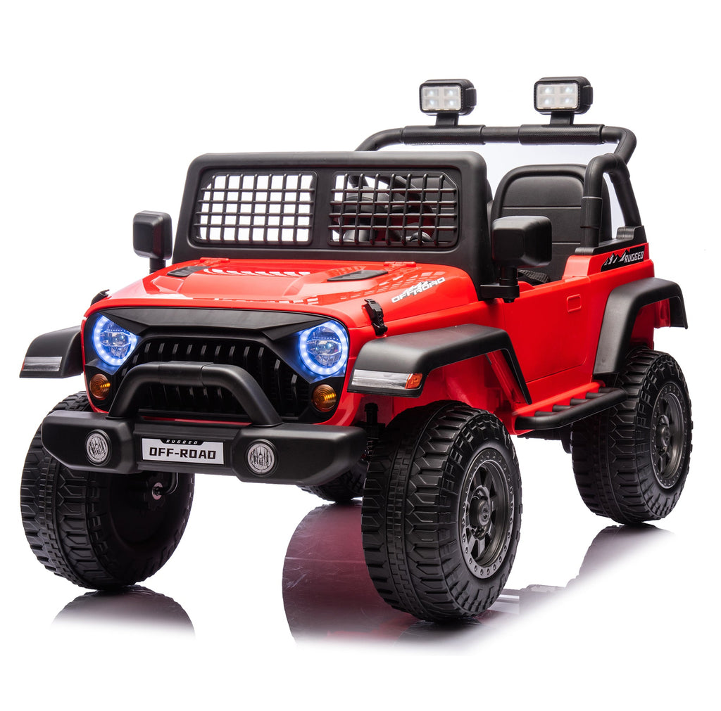 2026 Rugged Jeep Style 24V Kids Ride On Car with Remote Control