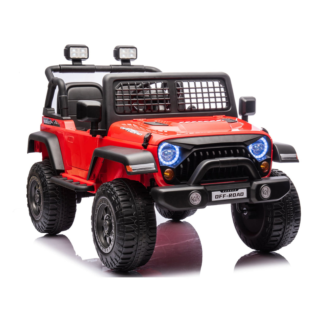 2026 Rugged Jeep Style 24V Kids Ride On Car with Remote Control
