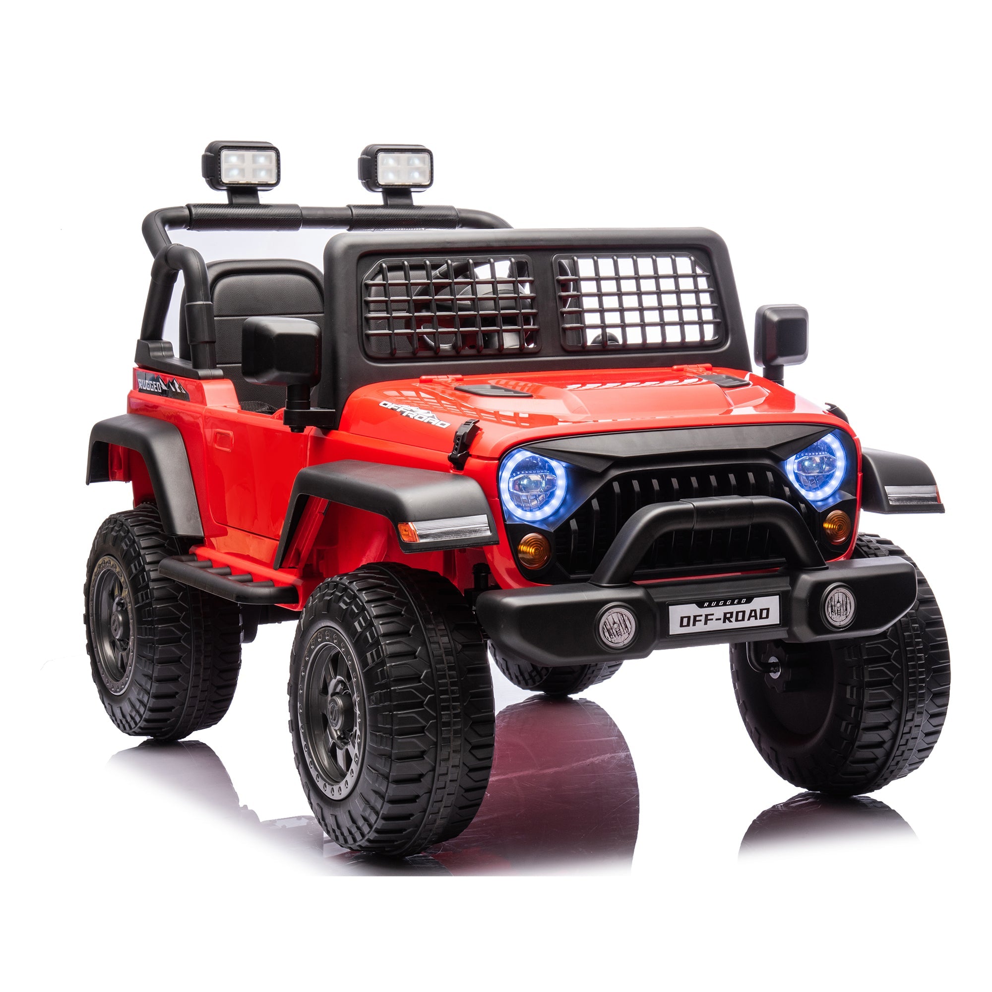 2026 Rugged Jeep Style 24V Kids Ride On Car with Remote Control