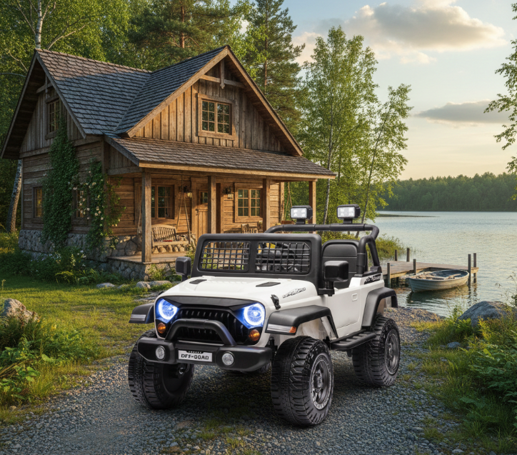 2026 Rugged Jeep Style 24V Kids Ride On Car with Remote Control